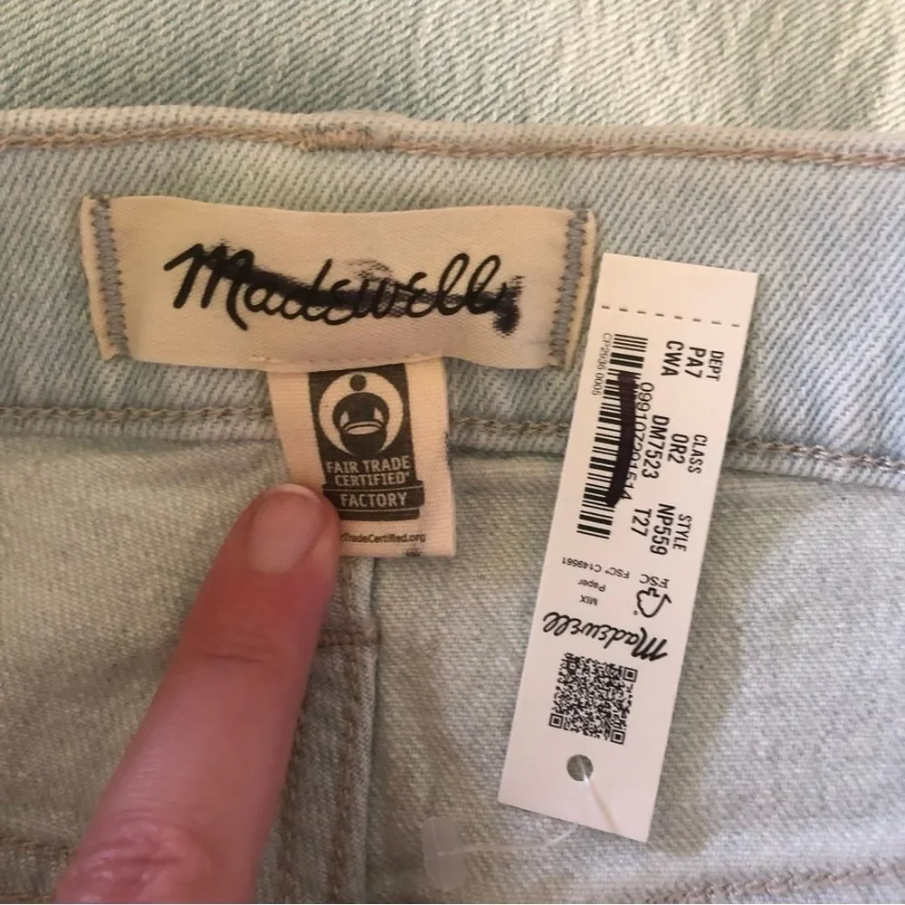 Madewell The Perfect Vintage Jeans Chesthunt Wash NWT Size 27 Tall Denim